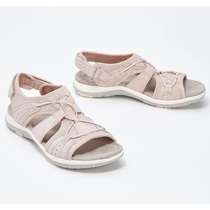 Sandales Rondes À Bout Ouvert - Confort - Élégance-Chaussures-PARIS FEMME