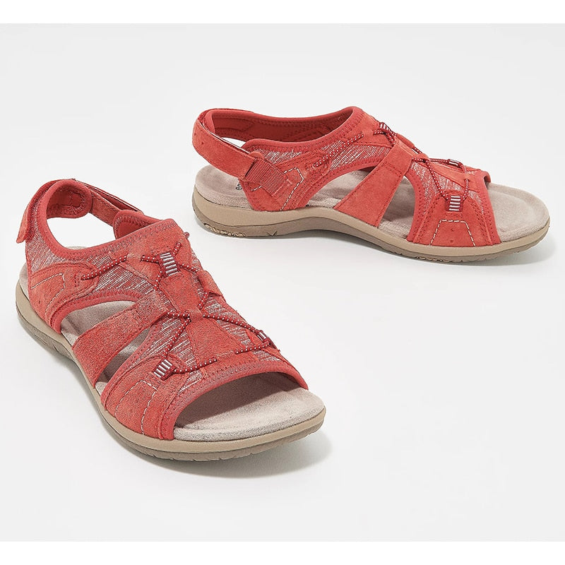 Sandales Rondes À Bout Ouvert - Confort - Élégance-Chaussures-PARIS FEMME