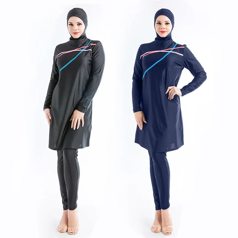 Ensemble Burkini Modeste 3 Pièces - Hijab - Manches longues-Burkini-PARIS FEMME