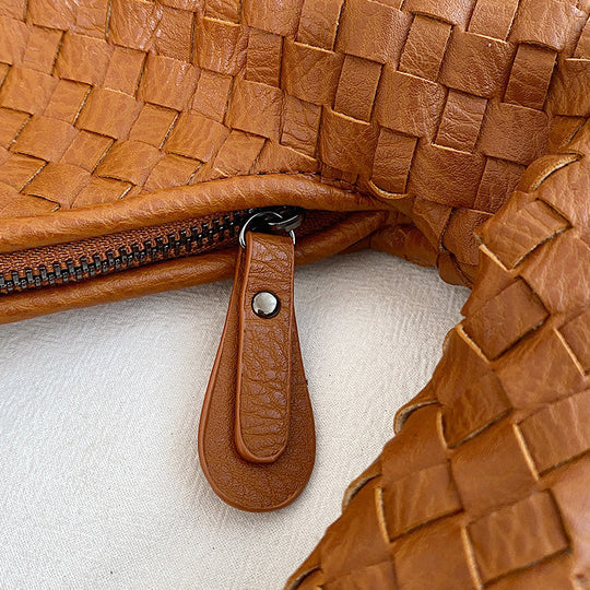 Sac bandoulière cuir éco-tressé - Maria-sac à main-PARIS FEMME