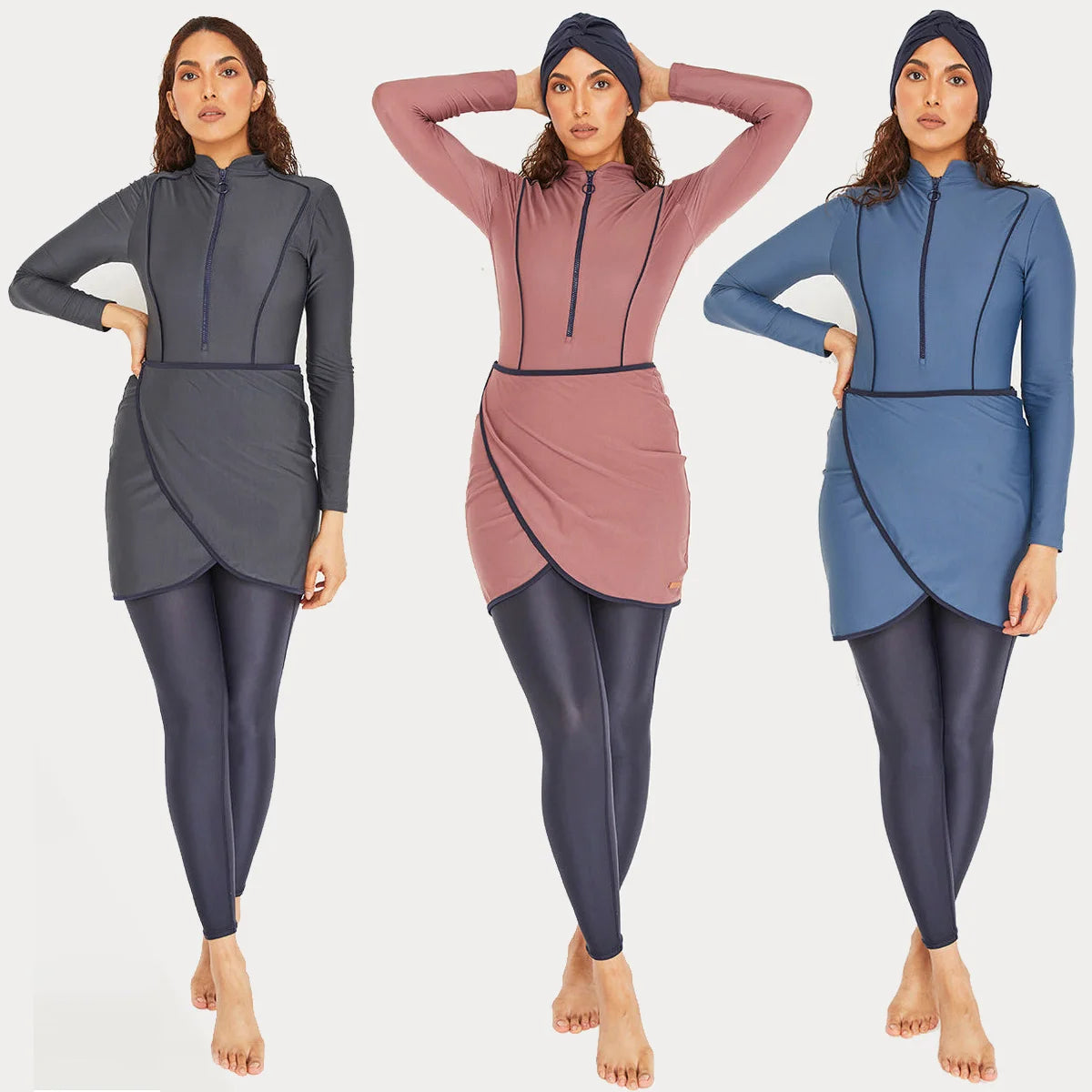Ensemble Burkini de sport 3 pièces pour femmes Fashionste-Burkini-PARIS FEMME