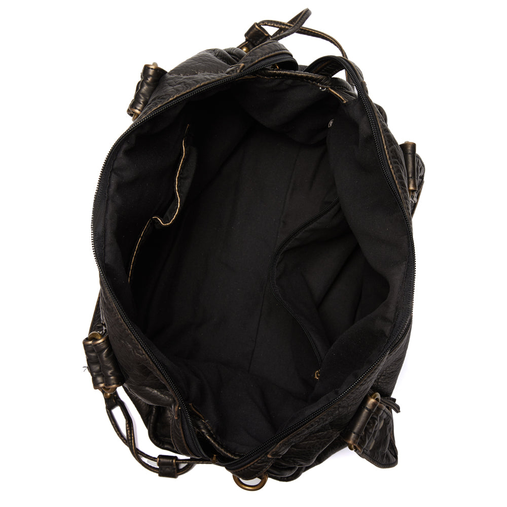 Élégance Noire - Sac à Main Luxe - Cuir Véritable-sac à main-PARIS FEMME