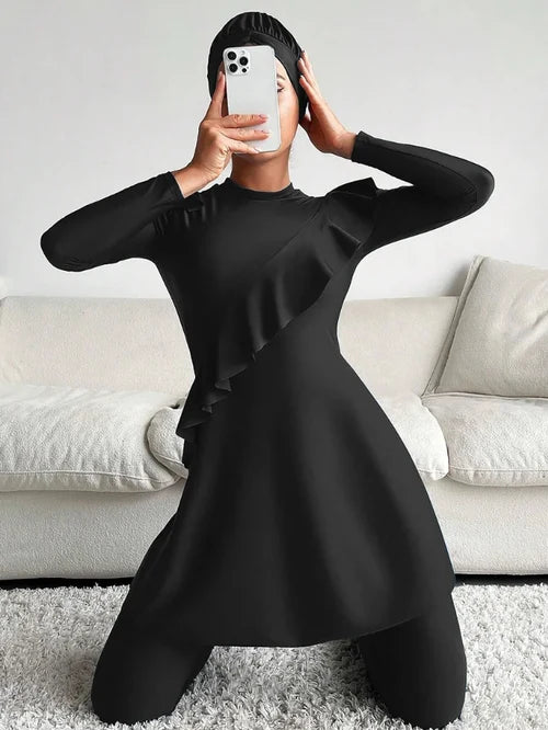 Burkini 3PCS - Maillots de Bain Islamiques - Modestes-Burkini-PARIS FEMME