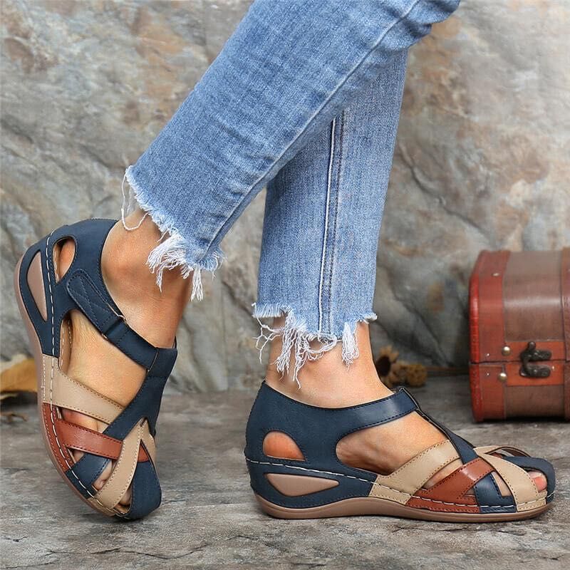 Sandales orthopédiques Vintage pour femmes | Confort-CHAUSSURES ORTHOPÉDIQUES-PARIS FEMME