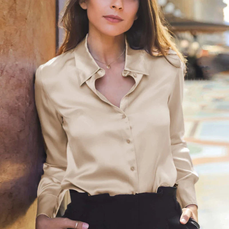 Chemisier Soie Femme Veron - Bureau Chic - Élégance-Chemisier-PARIS FEMME