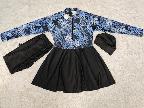 3PCS Burkini Modeste - Maillot de Bain Femme Musulmane-Burkini-PARIS FEMME