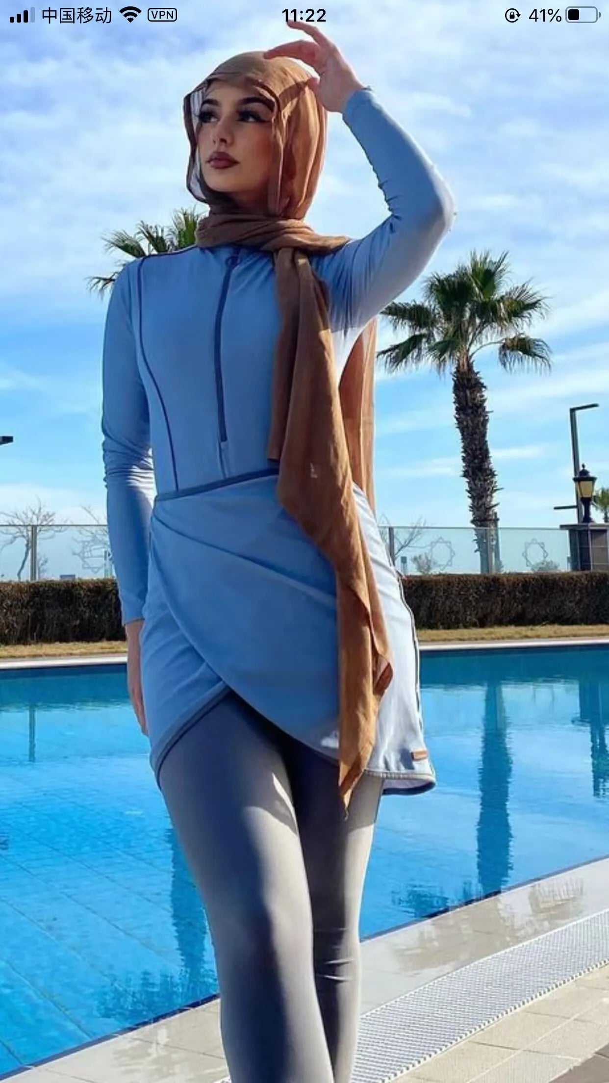 Ensemble Burkini de sport 3 pièces pour femmes Fashionste-Burkini-PARIS FEMME