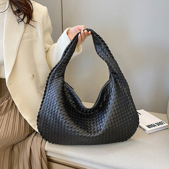 Sac bandoulière cuir éco-tressé - Maria-sac à main-PARIS FEMME