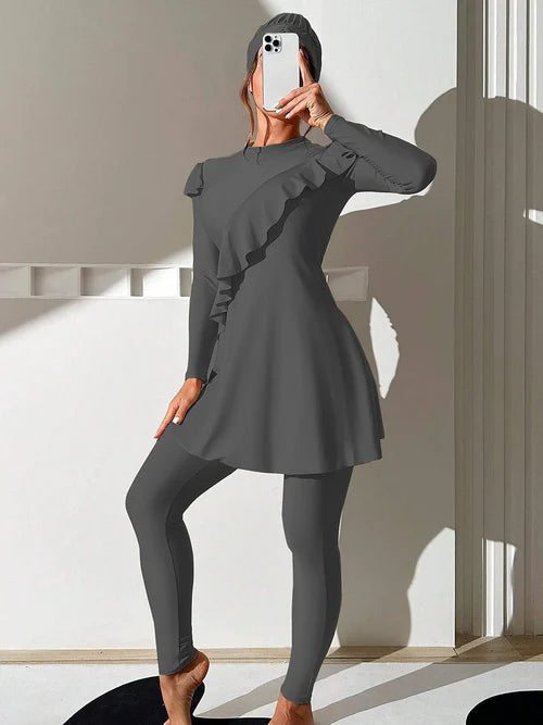 Burkini 3PCS - Maillots de Bain Islamiques - Modestes-Burkini-PARIS FEMME