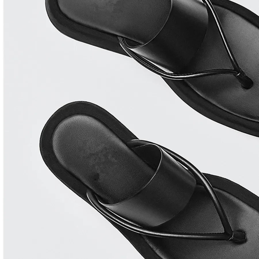 Mariani Dame Mules à semelles épaisses – Confort élégant pour les journées d'été-Sandales-PARIS FEMME
