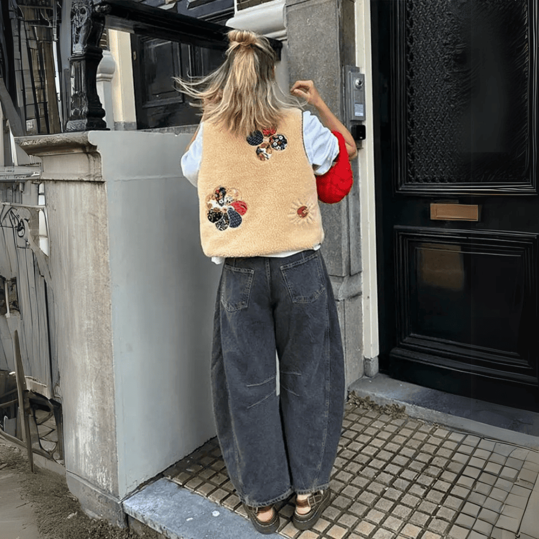 Władzia Gilet femme imprimé-Pull Col Roulé pour Femme-PARIS FEMME