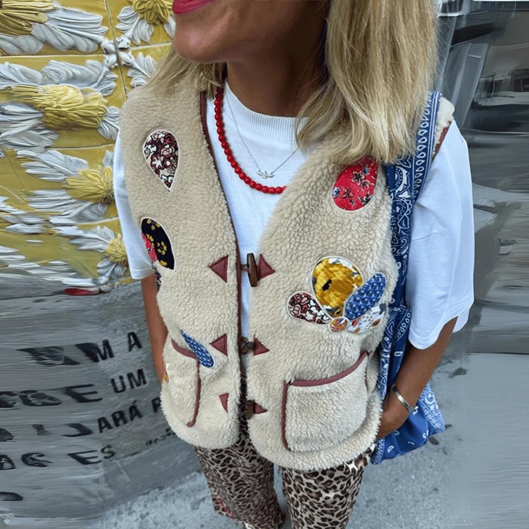Władzia Gilet femme imprimé-Pull Col Roulé pour Femme-PARIS FEMME