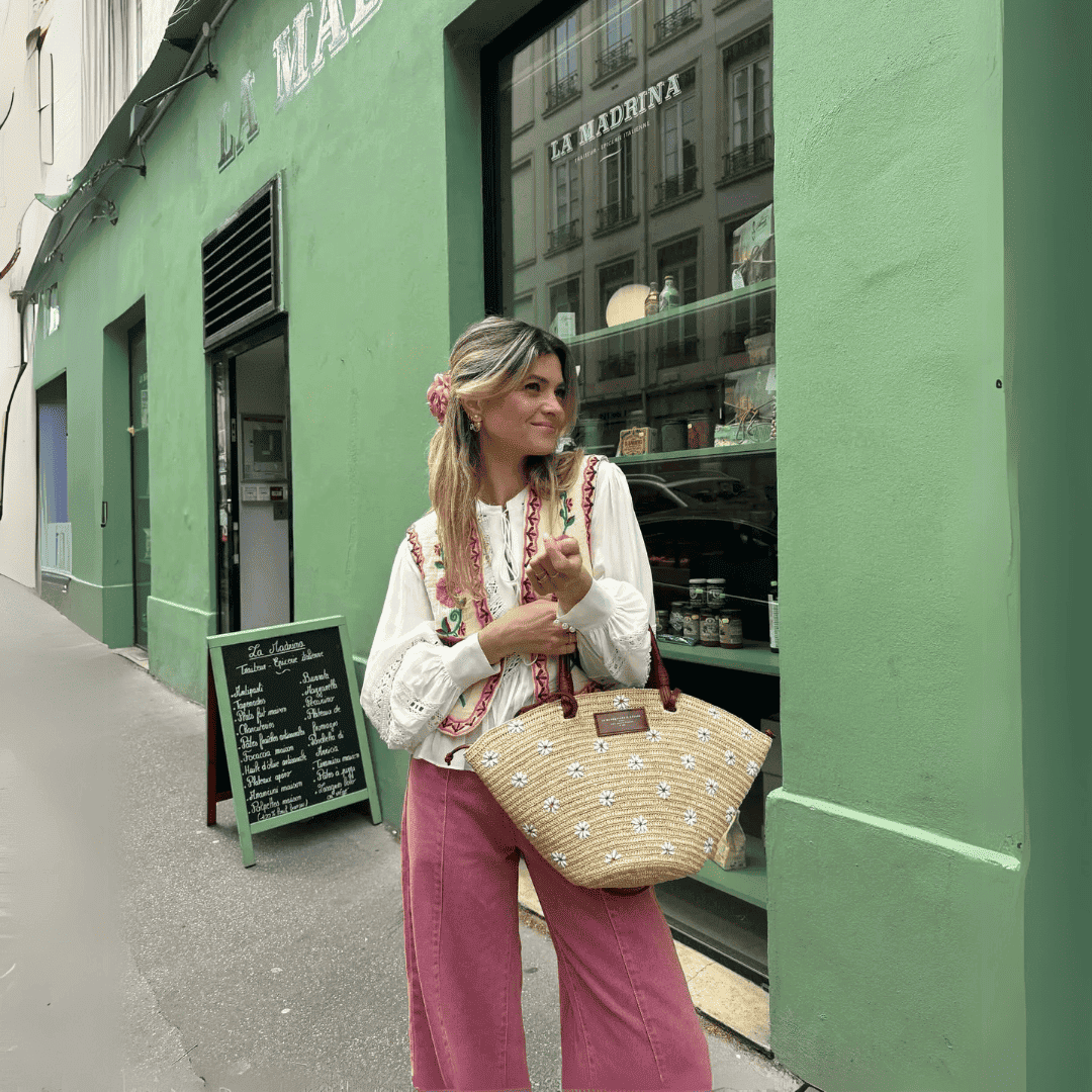 Zula Brodé Fleurs Gilet Femme-Pull Col Roulé pour Femme-PARIS FEMME
