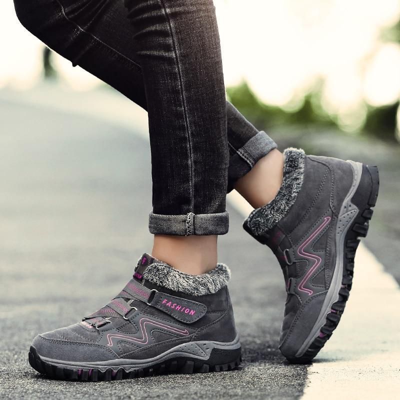 Bottes Antidérapantes Chaudes Confortables-CHAUSSURES ORTHOPÉDIQUES-PARIS FEMME