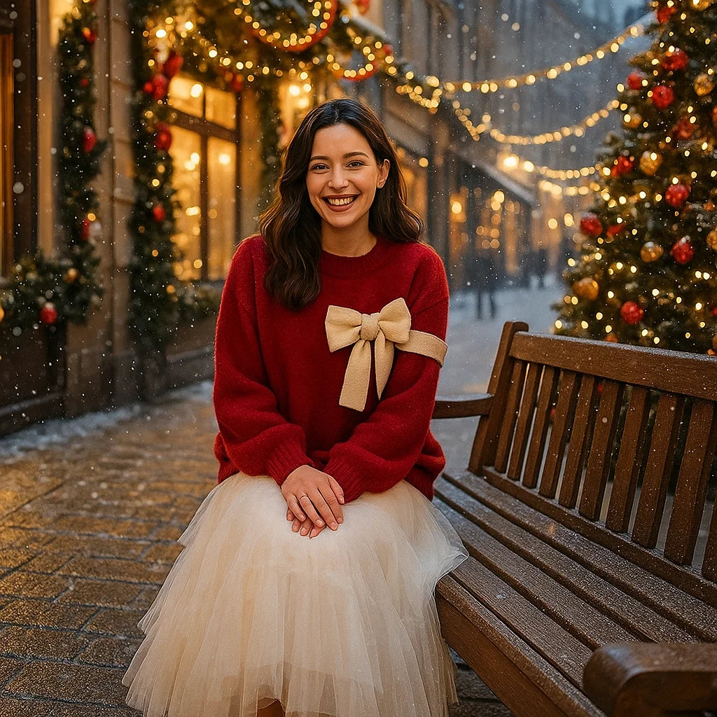 Stacy – Pull de Noël Épais – Confortable – Chaleur – Style Festif