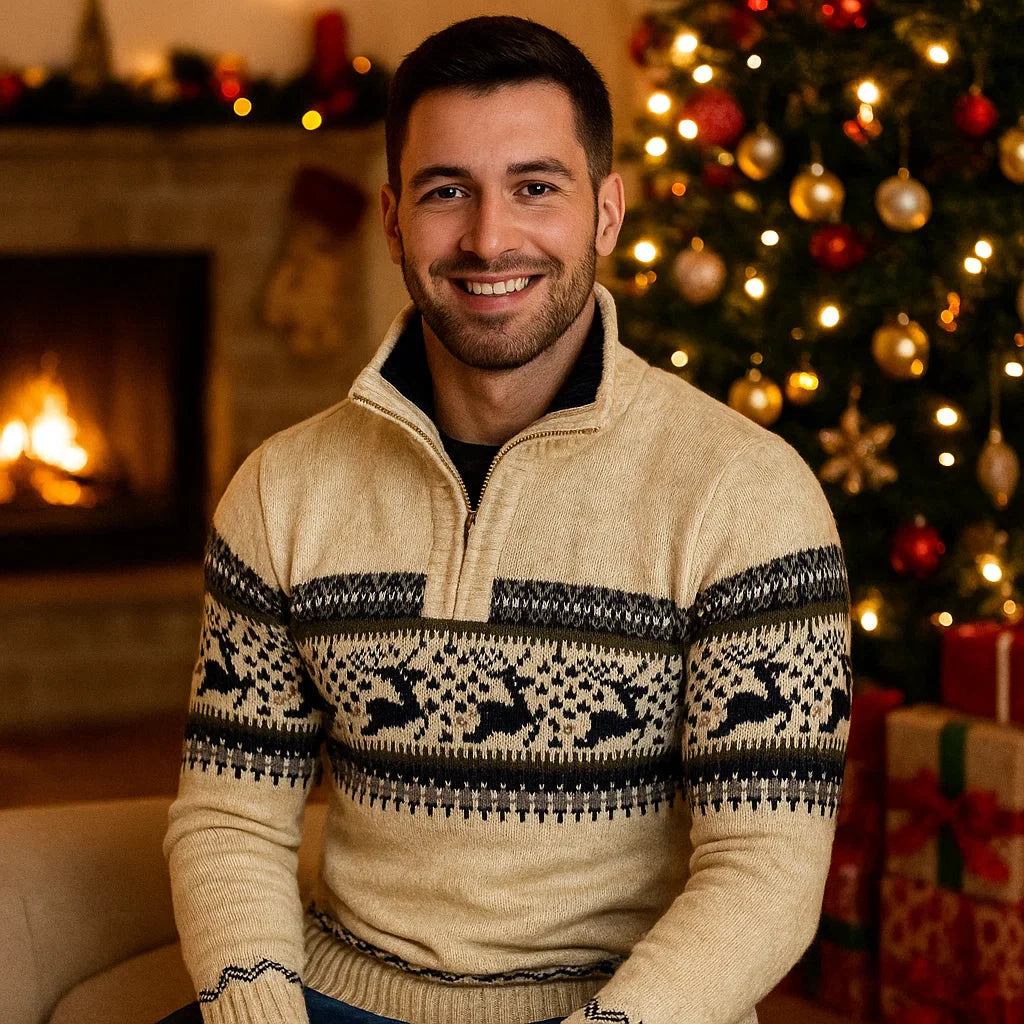 Turan – Pull de Noël Stylé – Confortable – Design Festif