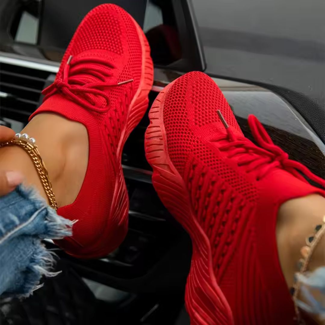 Baskets orthopédiques en maille pour femmes-CHAUSSURES ORTHOPÉDIQUES-PARIS FEMME