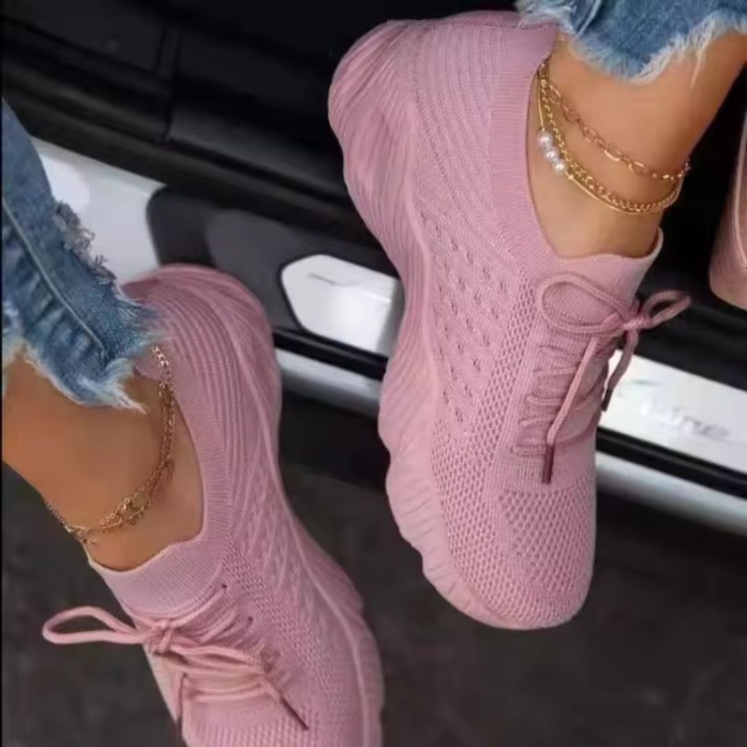 Baskets orthopédiques en maille pour femmes-CHAUSSURES ORTHOPÉDIQUES-PARIS FEMME