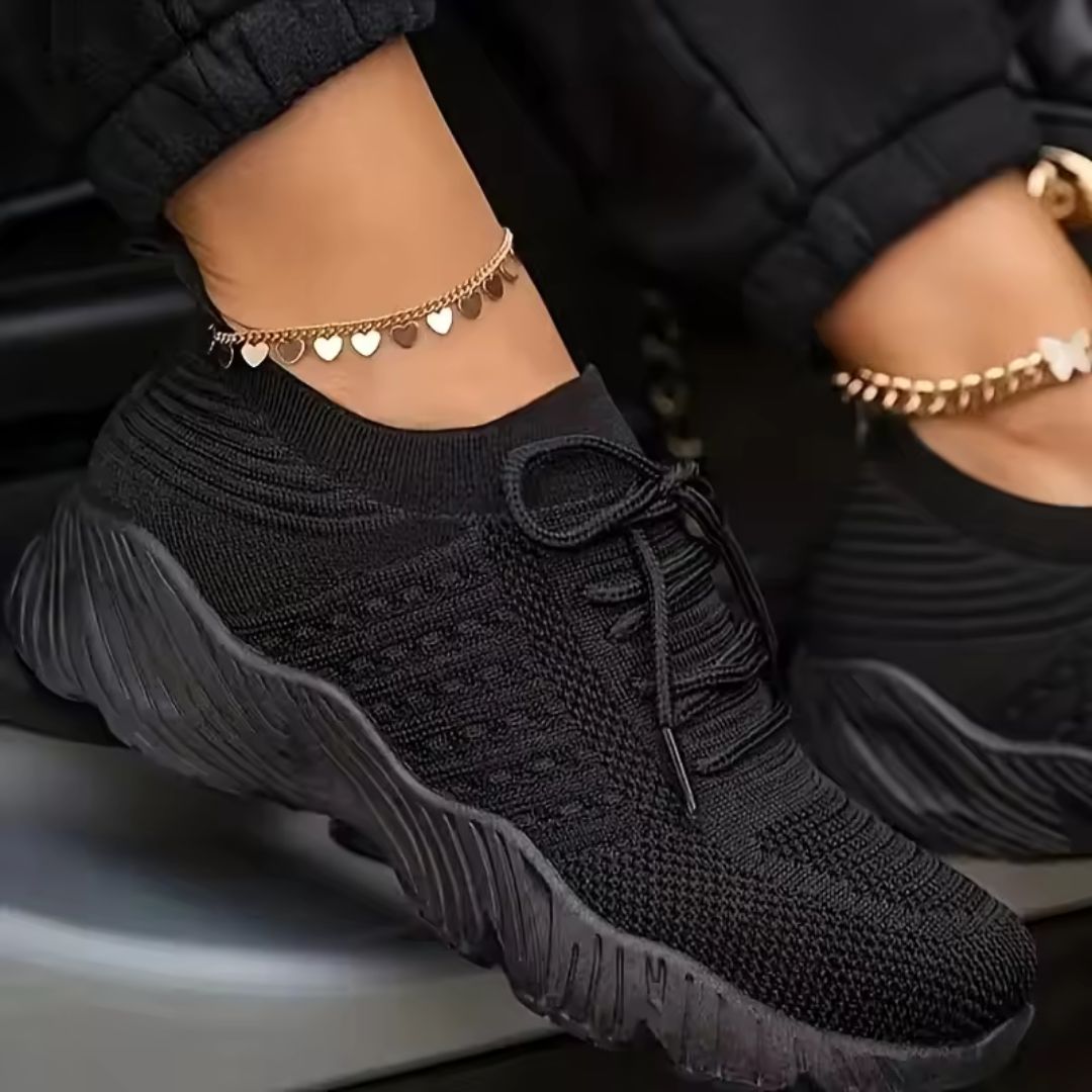 Baskets orthopédiques en maille pour femmes-CHAUSSURES ORTHOPÉDIQUES-PARIS FEMME