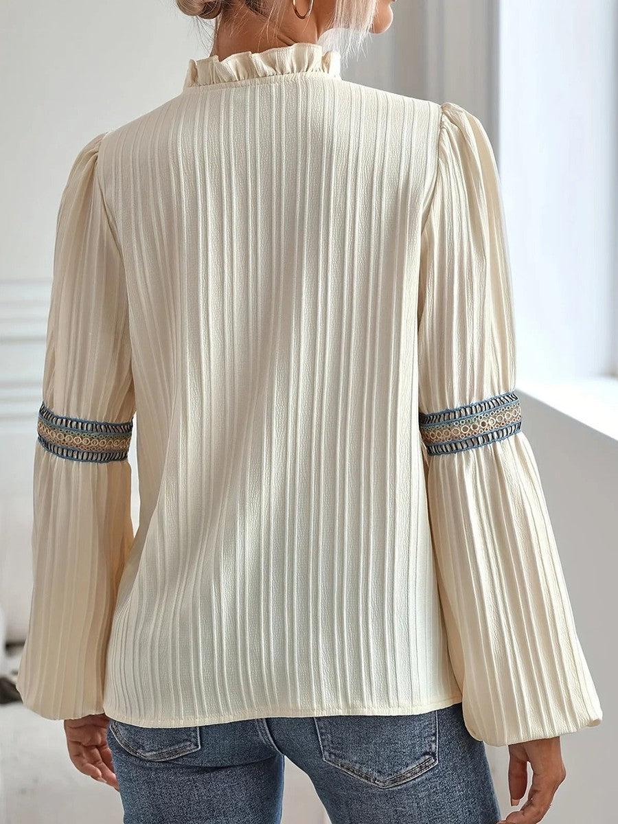 Fleur - Top Vintage Chic - Stylish Elegance-Chemisier-PARIS FEMME