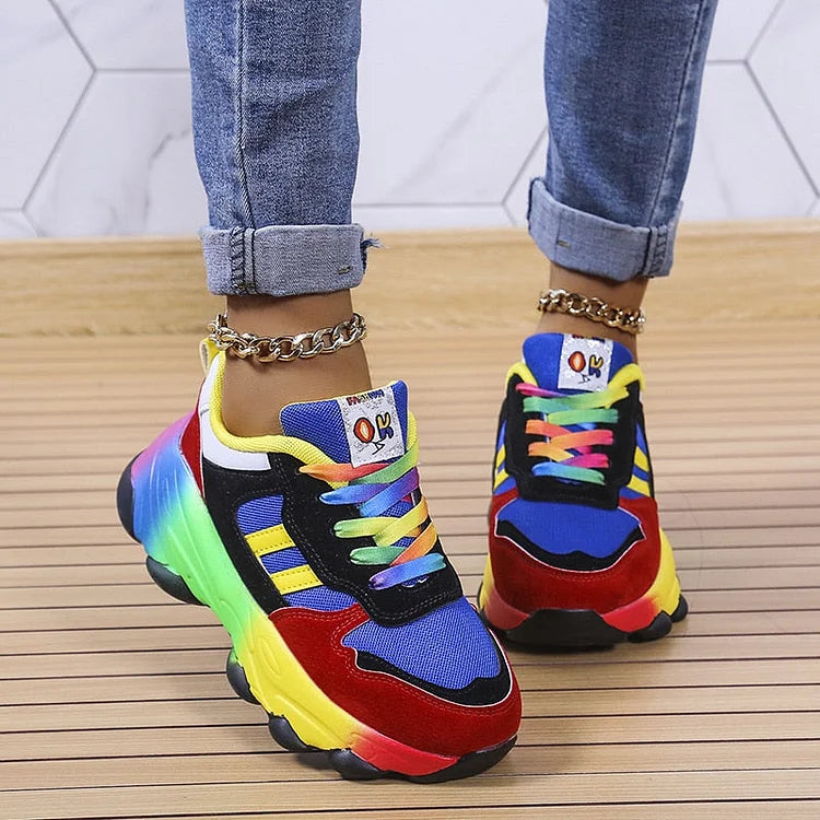 Chaussures orthopédiques arc-en-ciel - Confort - Style-Chaussures-PARIS FEMME