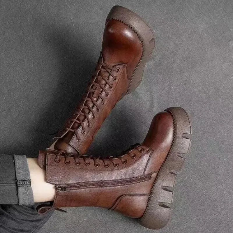 Bottes Cuir Confort & Chaleur Optimale-CHAUSSURES ORTHOPÉDIQUES-PARIS FEMME