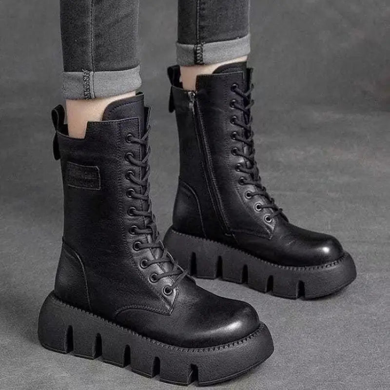 Bottes Cuir Confort & Chaleur Optimale-CHAUSSURES ORTHOPÉDIQUES-PARIS FEMME