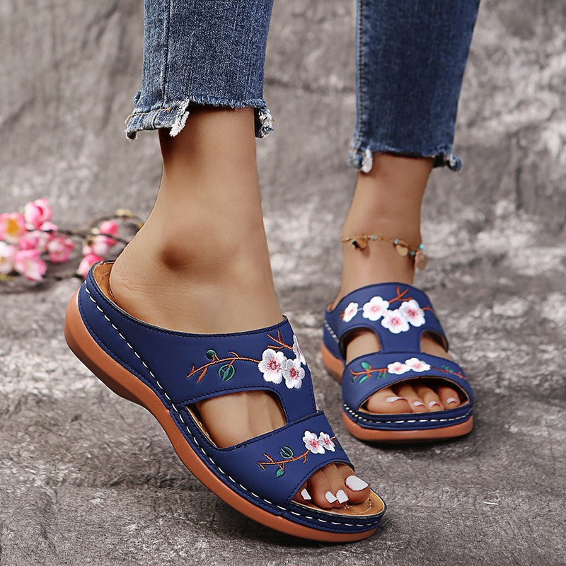 Sandales orthopédiques Lily Flowers-CHAUSSURES ORTHOPÉDIQUES-PARIS FEMME