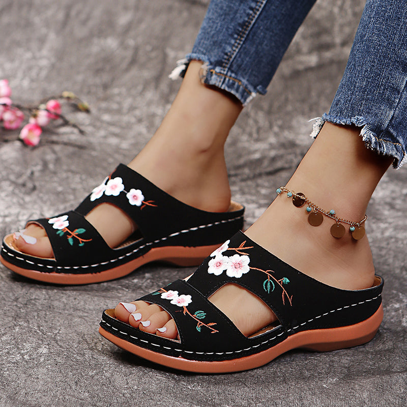 Sandales orthopédiques Lily Flowers-CHAUSSURES ORTHOPÉDIQUES-PARIS FEMME