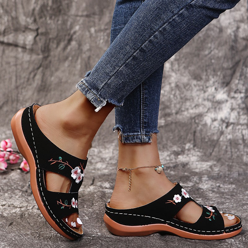 Sandales orthopédiques Lily Flowers-CHAUSSURES ORTHOPÉDIQUES-PARIS FEMME