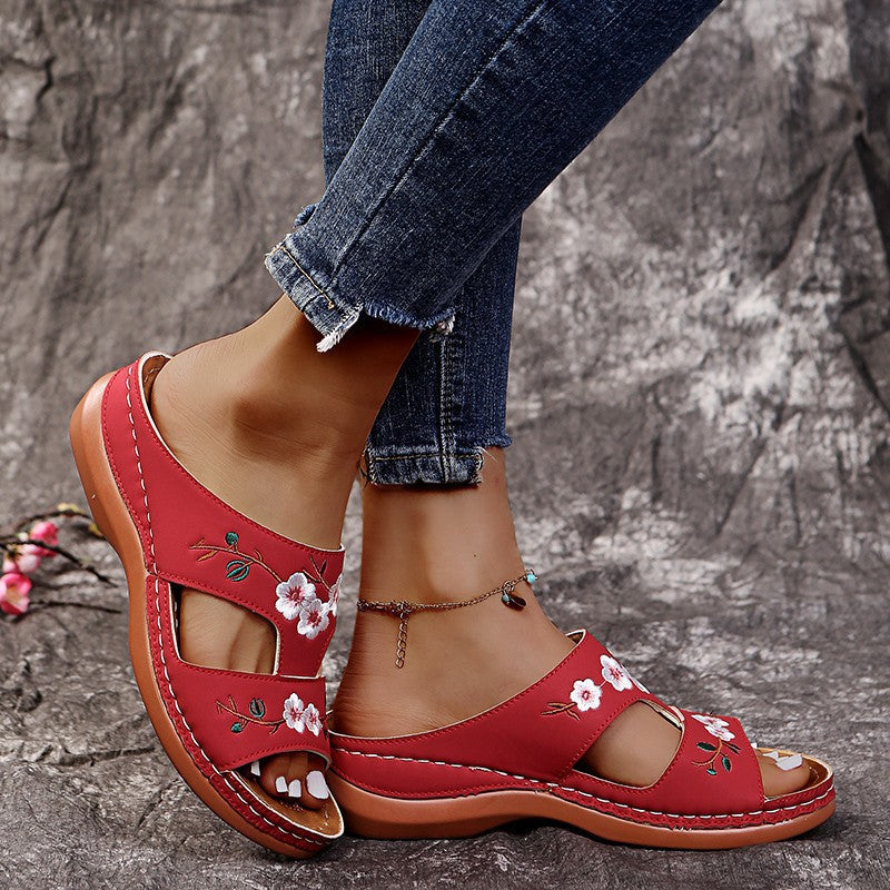 Sandales orthopédiques Lily Flowers-CHAUSSURES ORTHOPÉDIQUES-PARIS FEMME