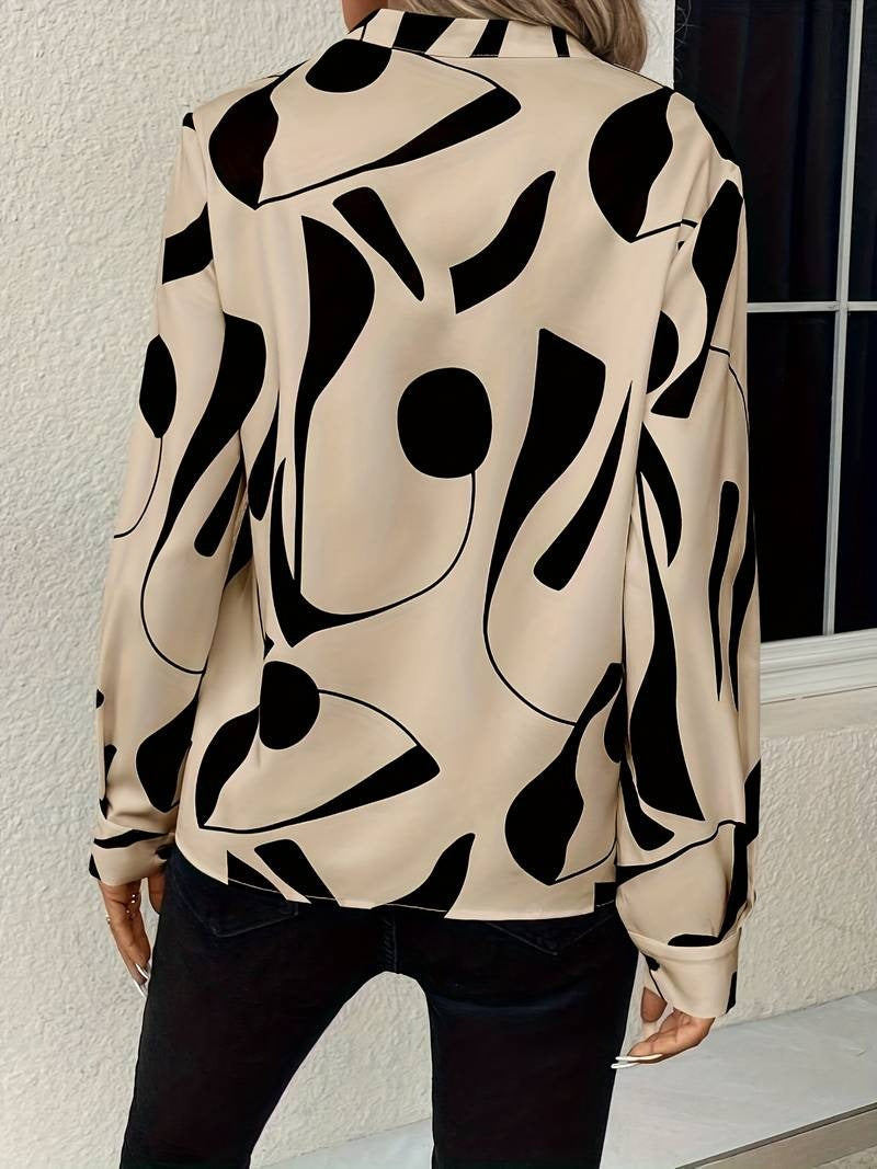 Chic Blouse Élégante - Style Décontracté Quotidien-Chemisier-PARIS FEMME
