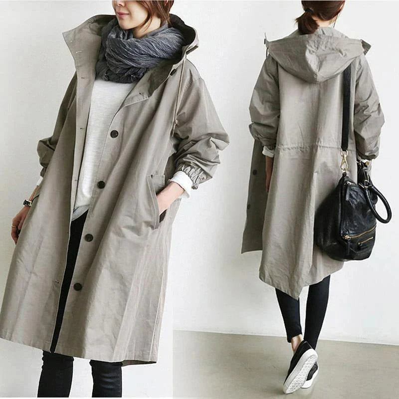 Trench-coat Simona Résistant à l'Eau - Élégant - Fonctionnel - Confortable