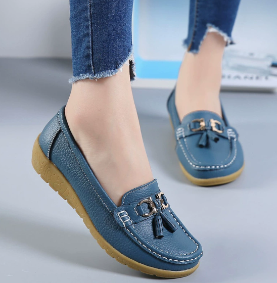 Mocassins en cuir pour femmes | Orthopédie-CHAUSSURES ORTHOPÉDIQUES-PARIS FEMME