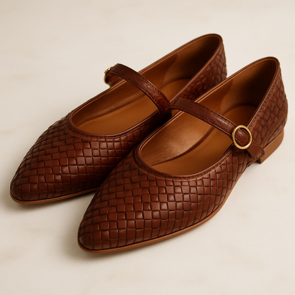 Sandales Élégantes Emmy à Talons Bas et Bout Pointu pour Femme-CHAUSSURES ORTHOPÉDIQUES-PARIS FEMME