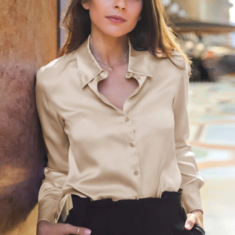 Chemisier Soie Femme Veron - Bureau Chic - Élégance-Chemisier-PARIS FEMME