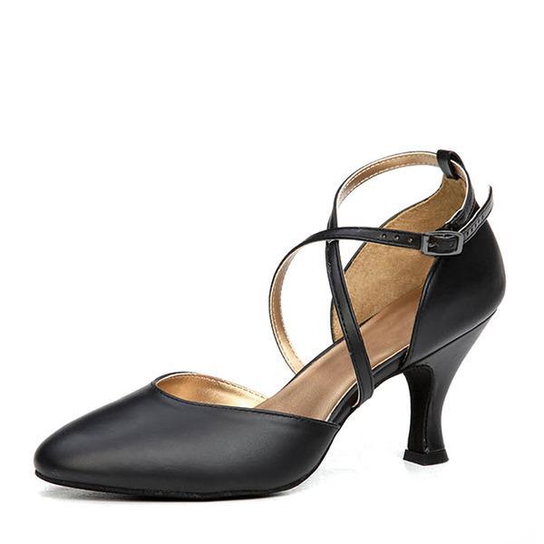 Chaussures de danse salon cuir véritable - Talons personnalisés-Chaussures-PARIS FEMME