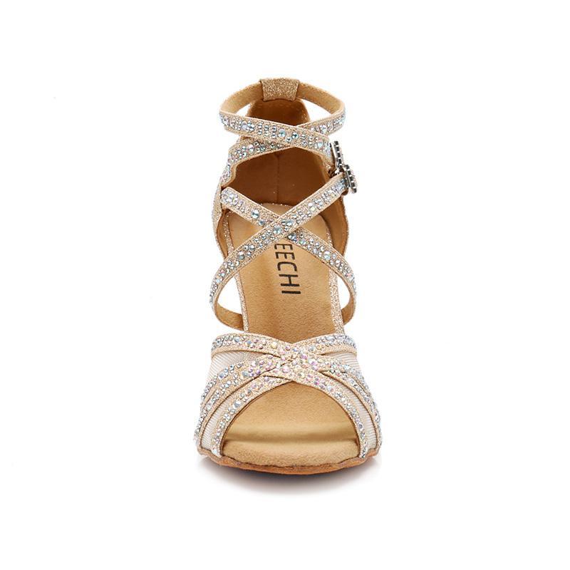 Chaussures salsa femmes - Talons personnalisés - Paillettes-Chaussures-PARIS FEMME