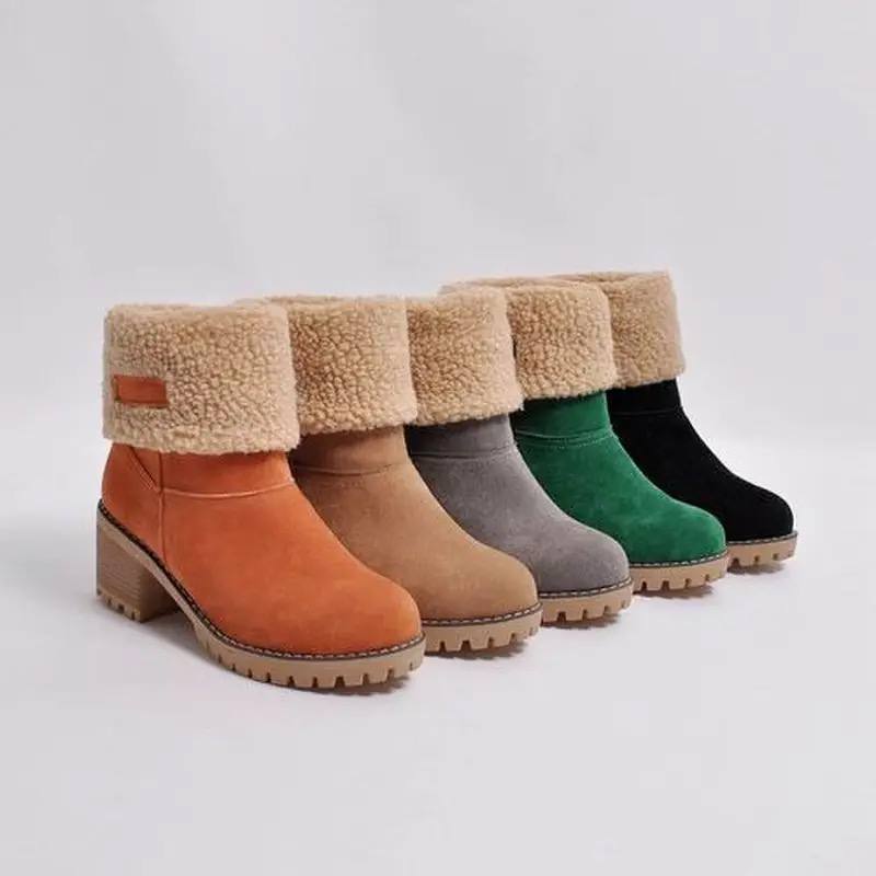 Bottes mi-hautes en laine - Confort et style - Femme-Chaussures-PARIS FEMME