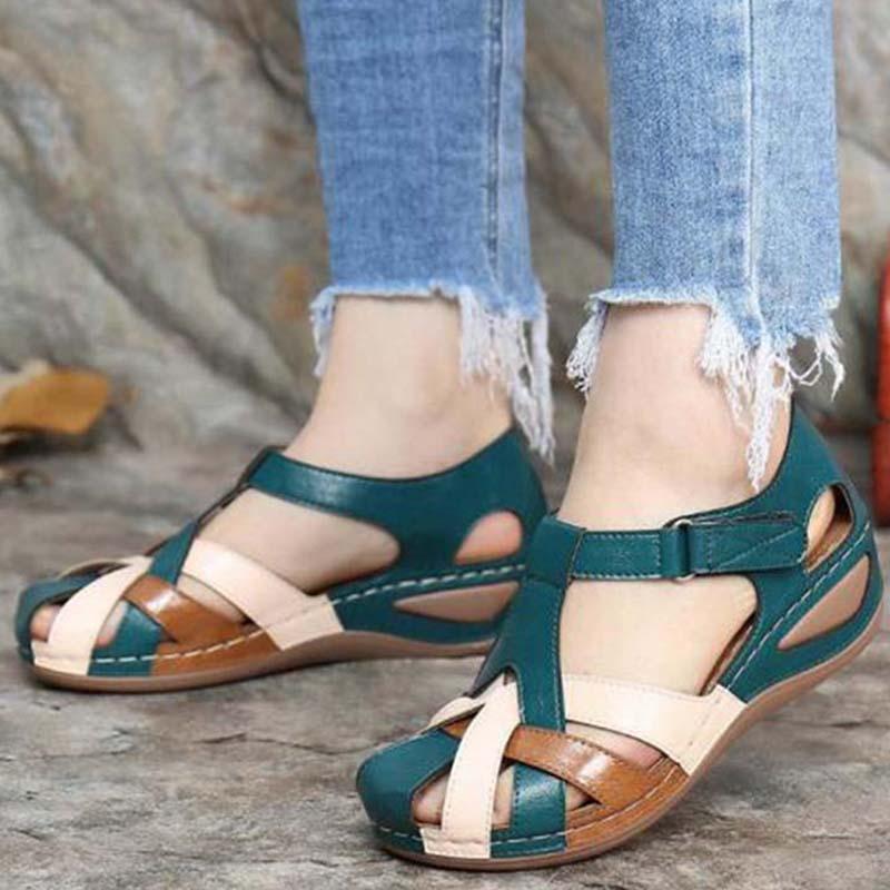 Sandales orthopédiques Vintage pour femmes | Confort-CHAUSSURES ORTHOPÉDIQUES-PARIS FEMME
