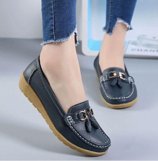 Mocassins en cuir pour femmes | Orthopédie-CHAUSSURES ORTHOPÉDIQUES-PARIS FEMME