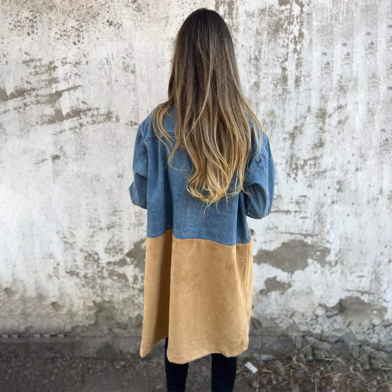 Bonfilia Trench - Couture en denim - Style unique et durabilité