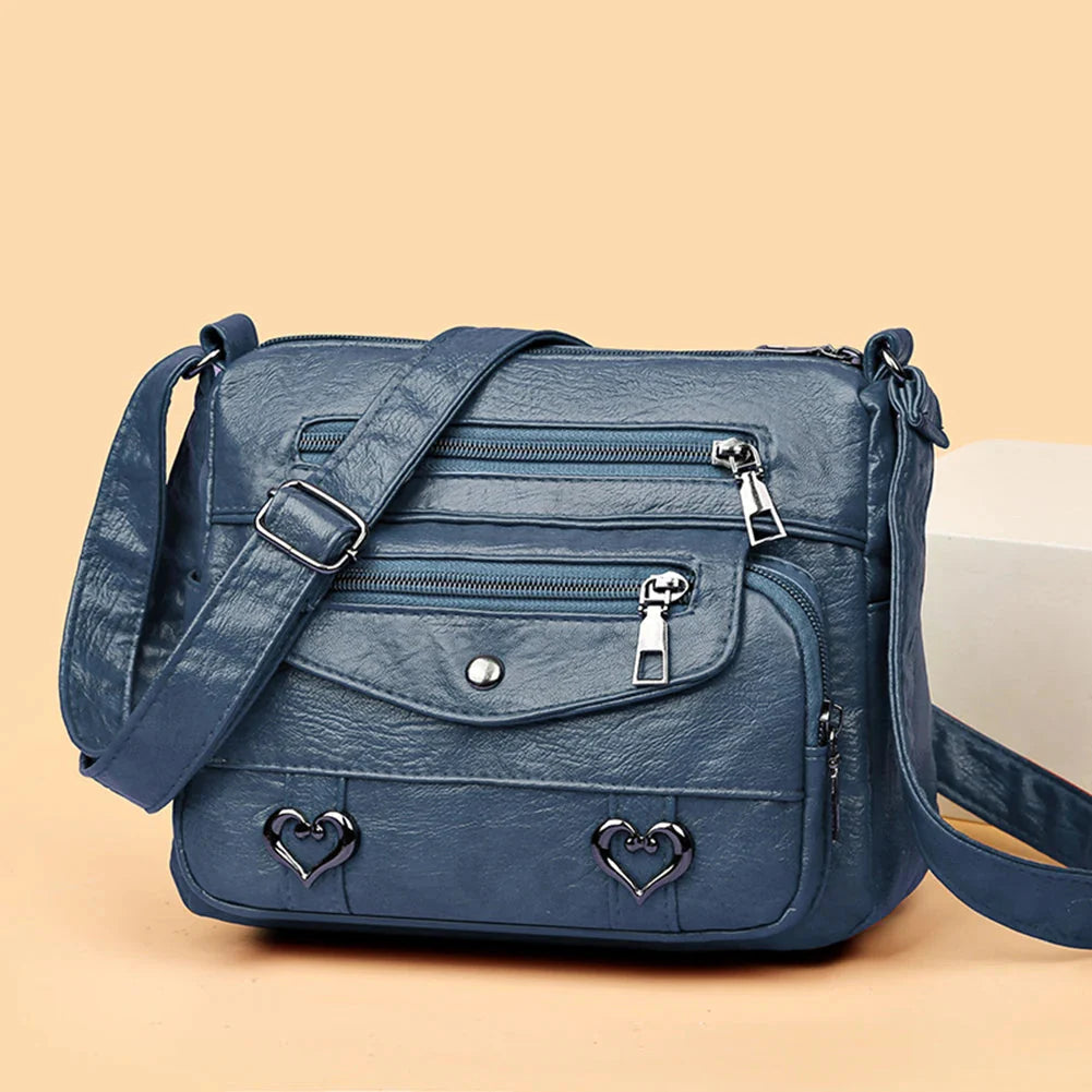 Sac à main vintage cuir souple - Love - Bandoulière-sac à main-PARIS FEMME