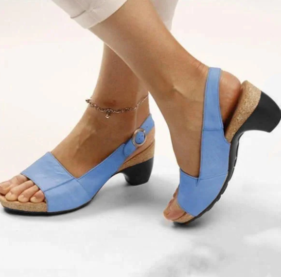 Chaussures élégantes confortables - Talon bas épais - Aprilyn-Chaussures-PARIS FEMME