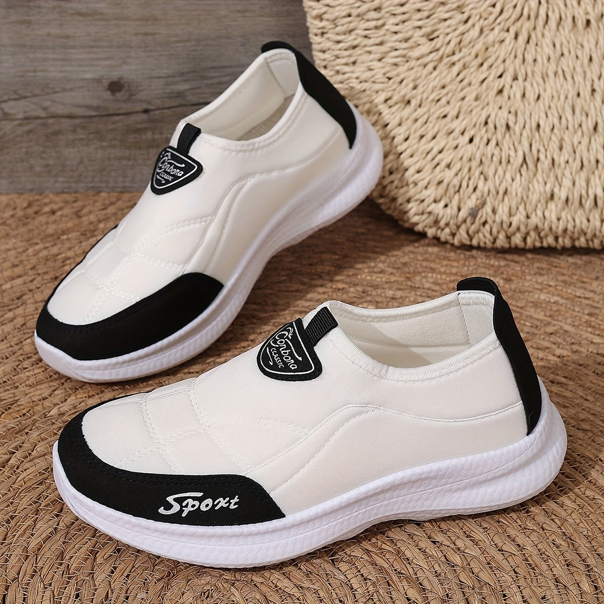 Women orthotic walking sneakers with arch support and cushioned sole