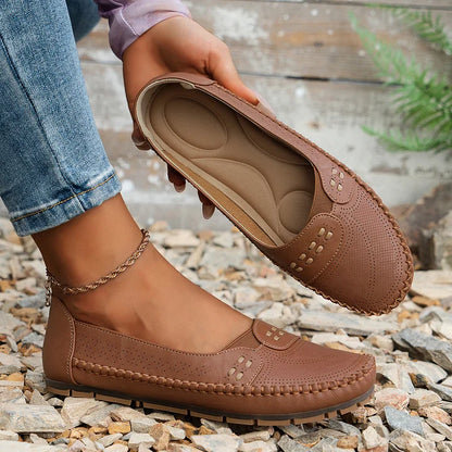 Mocassins Femme | Ajourés Confort, Enfiler Facilement