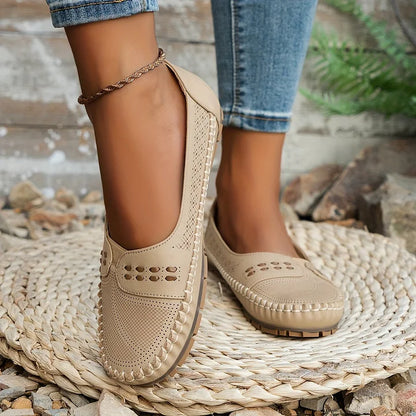 Mocassins Femme | Ajourés Confort, Enfiler Facilement