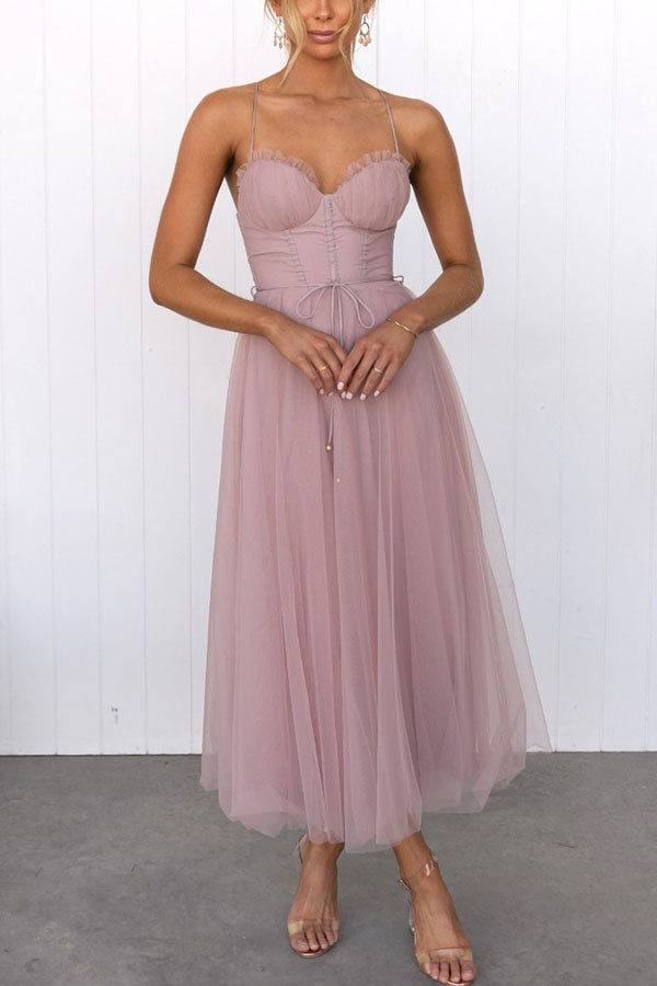 Robe Maxi Féérique - Tulle Élégante - Longue de Soirée