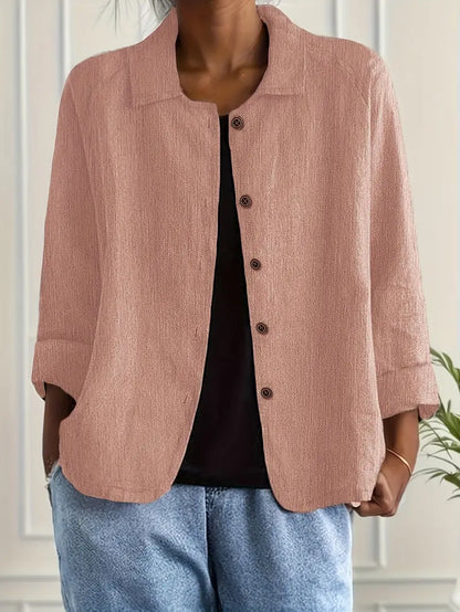 Cardigan-chemise léger | Coton-lin, coupes XS-3XL