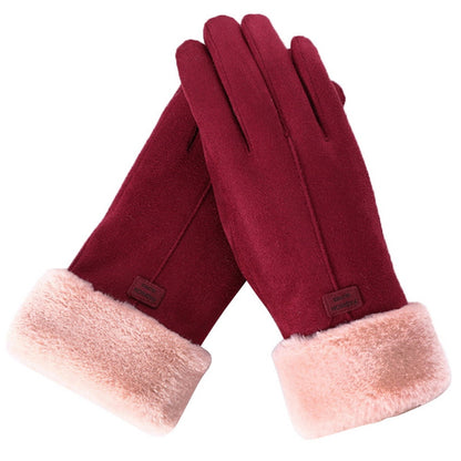 Gants hiver femme maille tactile | Imperméables isolés thermiques